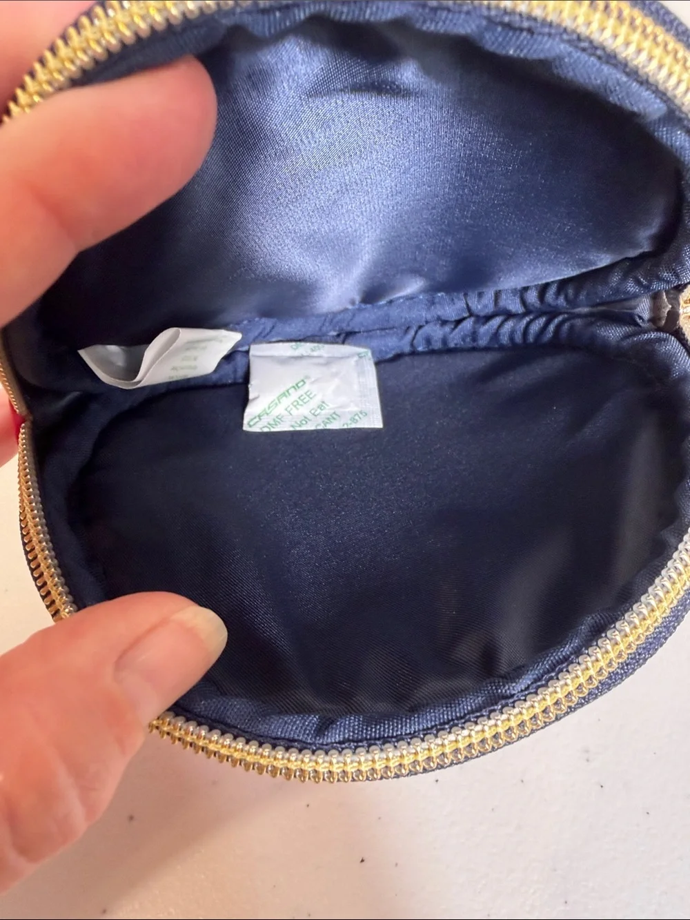 Lilly Pulitzer circular travel case and brush pouch